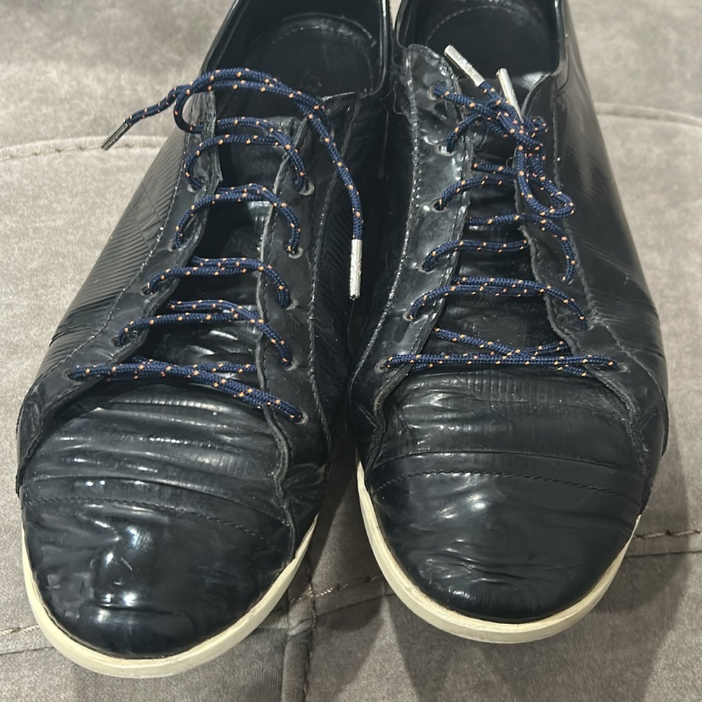 - Burberry vintage black leather sneakers size 37 - Picture 6 of 8